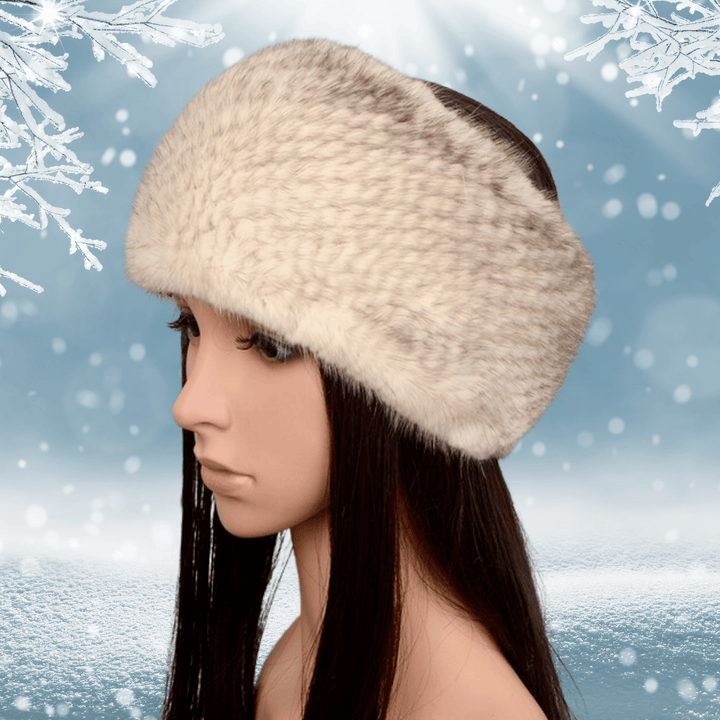 Bandeau Cheveux Femme en Vraie Fourrure de Vison | Frossia