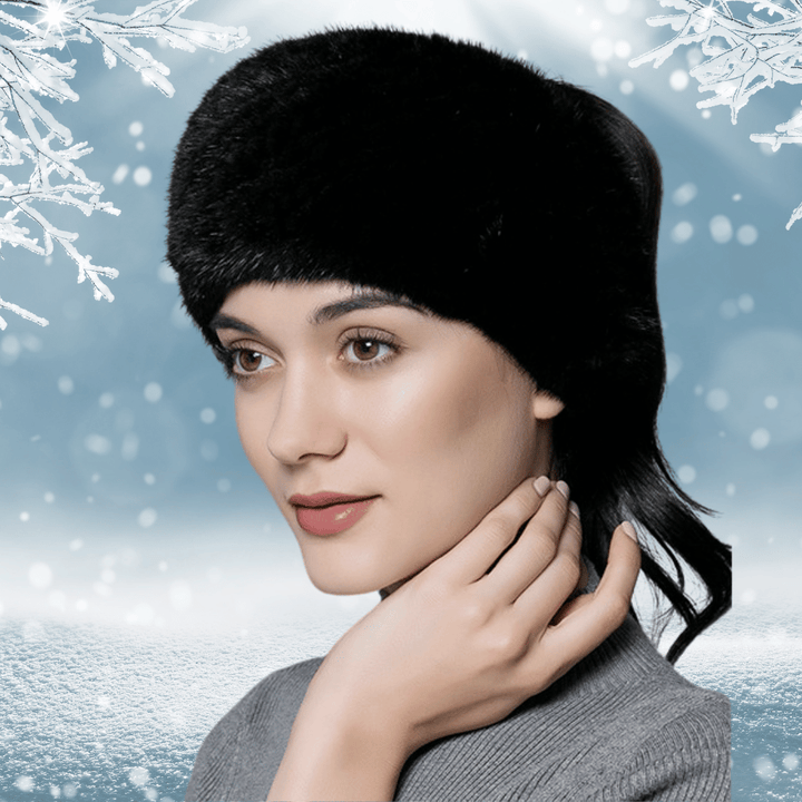 Bandeau en Fourrure de Vison Noir | Frossia