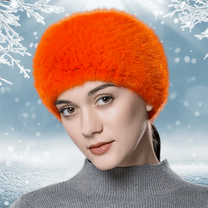 Bandeau d'Hiver en Fourrure de Vison | Frossia