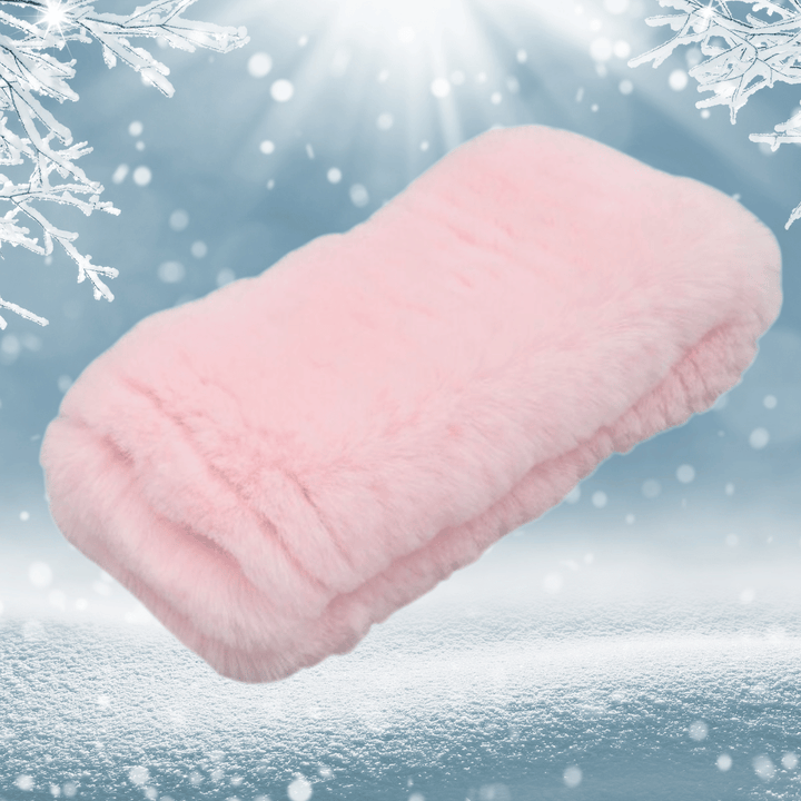 Bandeau Ski Fourrure de couleur Rose | Frossia