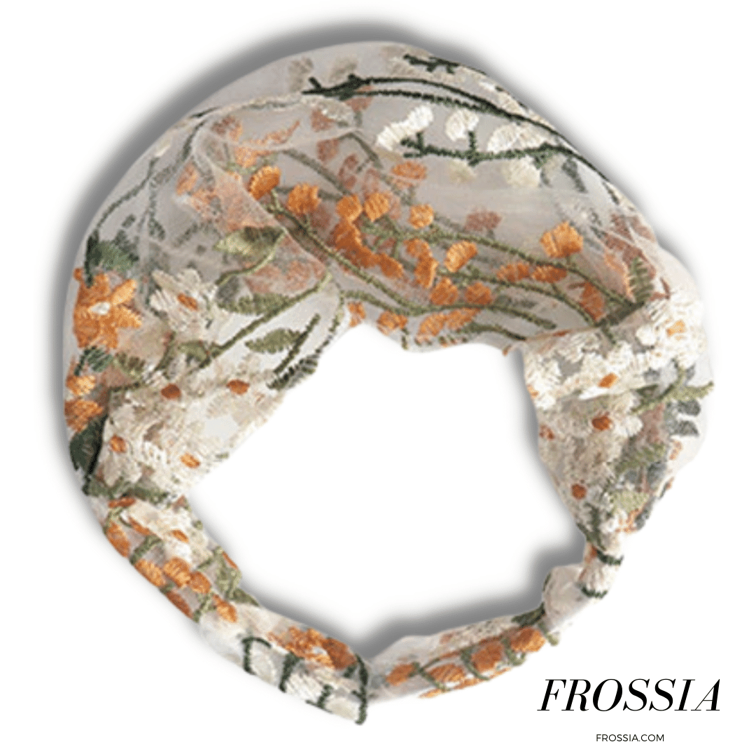 Bandeau Cheveux Dentelle Écru | Frossia