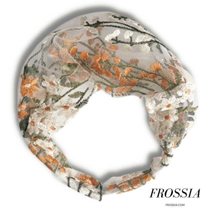 Bandeau Cheveux Dentelle Écru | Frossia