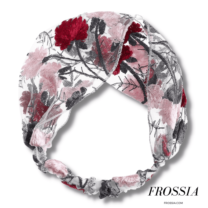 Bandeau Cheveux Dentelle Rose | Frossia
