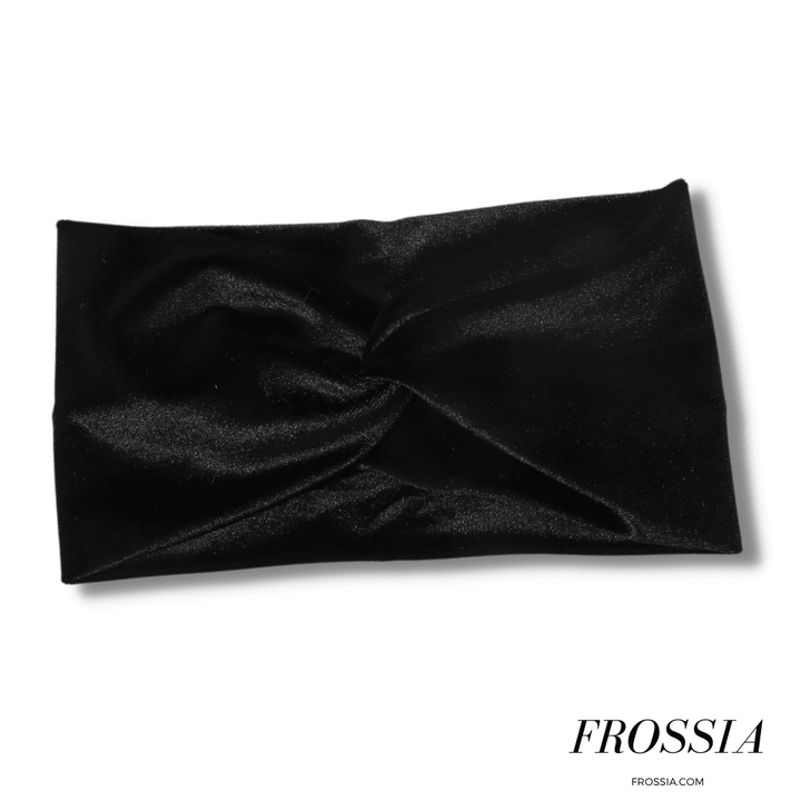 Bandeau cheveux femme velours noir | Frossia