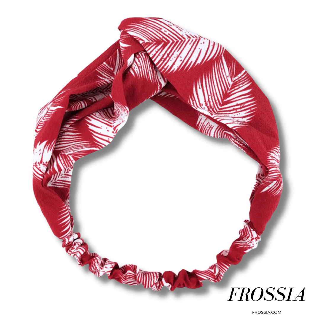 Bandeau feuille rouge