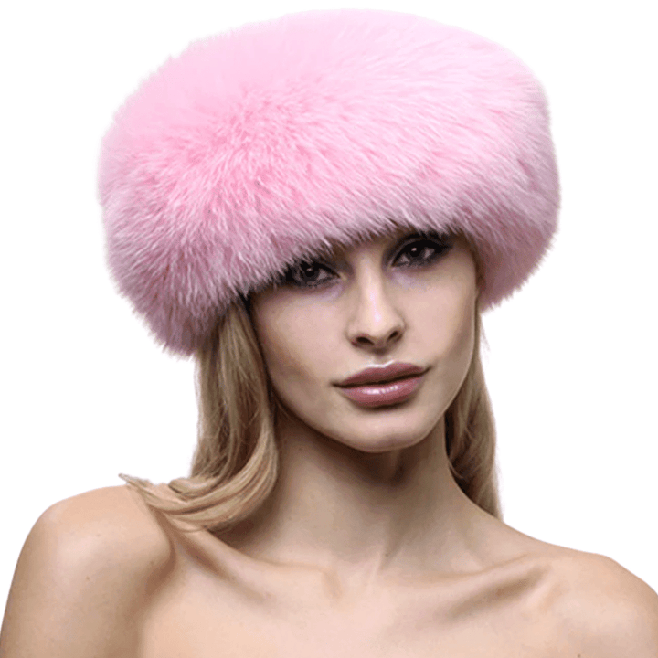 Bandeau Cheveux Fourrure Rose | bandeau cheveux femme hiver fourrure