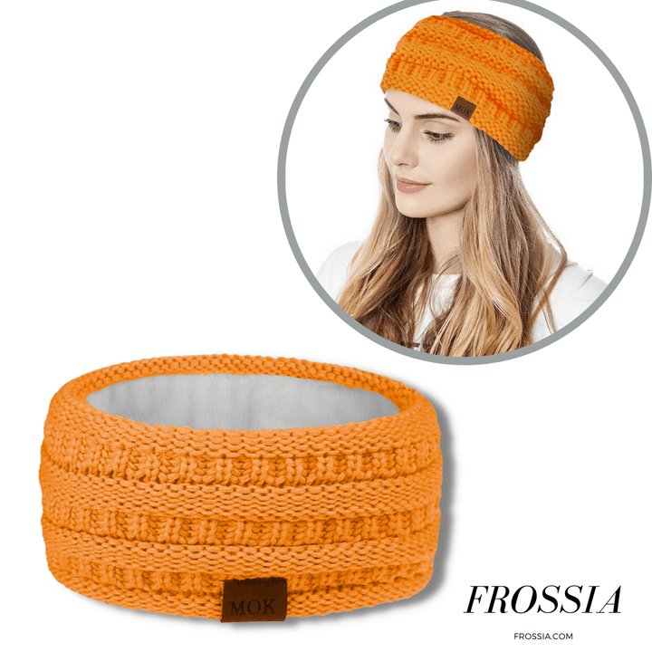 Bandeau Cheveux Orange pour le Ski | Bandeau Ski Orange