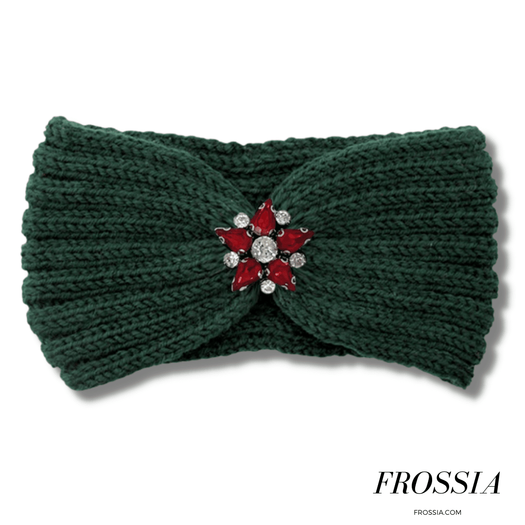 Bandeau Cheveux Vert en Laine pour Femme | Frossia