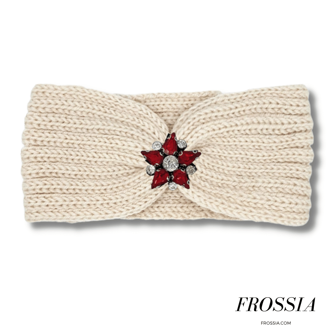 Bandeau Cheveux Beige en Laine pour Femme | Frossia