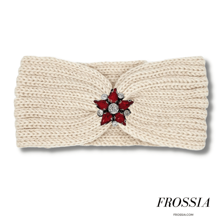 Bandeau Cheveux Beige en Laine pour Femme | Frossia