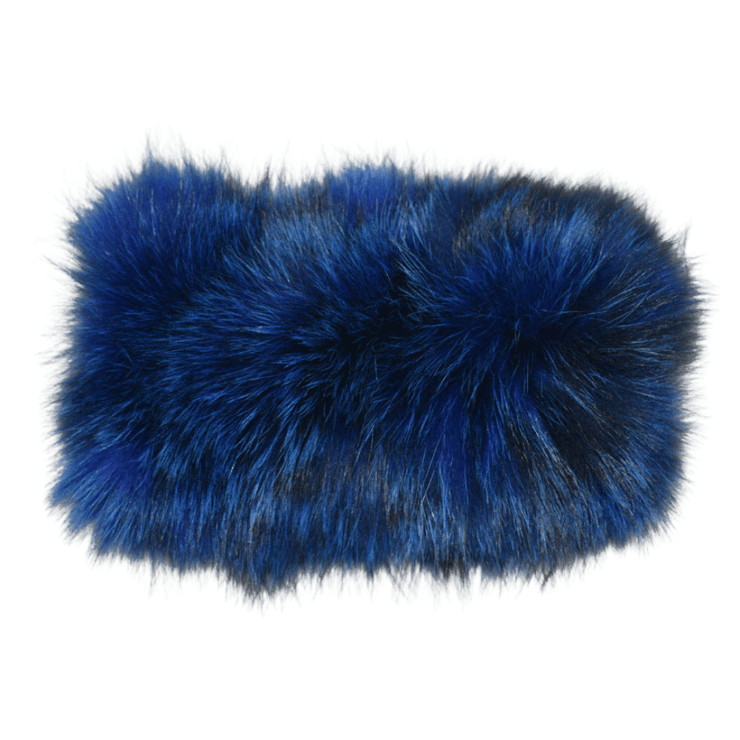 Bandeau Fourrure Renard Bleu