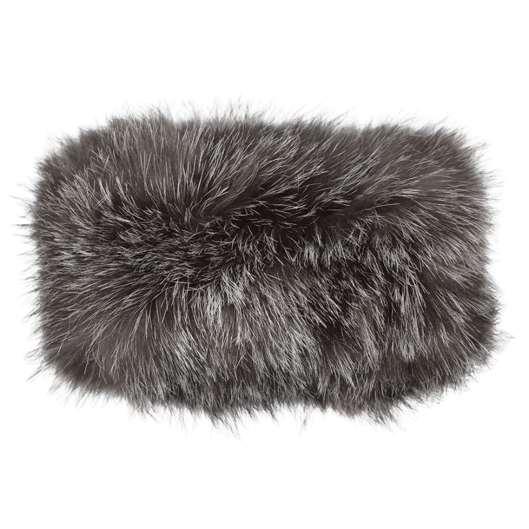 Bandeau  Fourrure Renard Gris