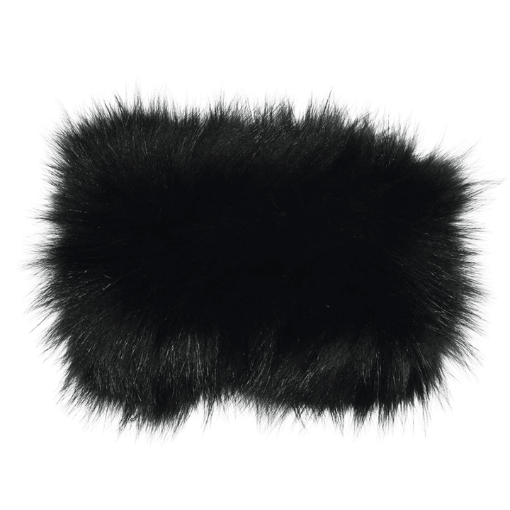 Bandeau Fourrure Noir Renard Femme 
