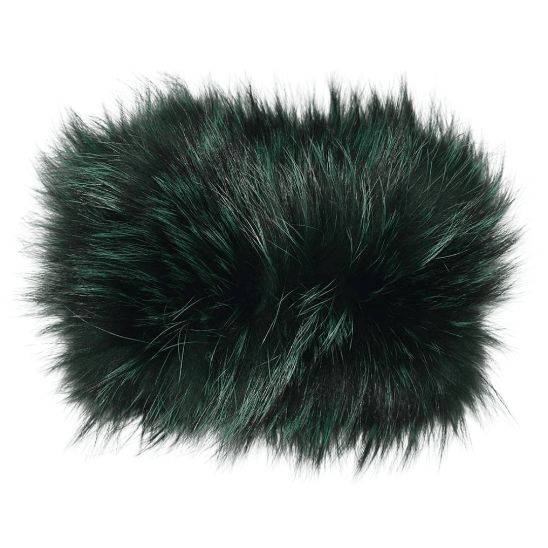 Bandeau Fourrure Renard Vert