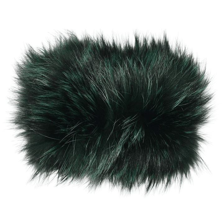 Bandeau Fourrure Renard Vert