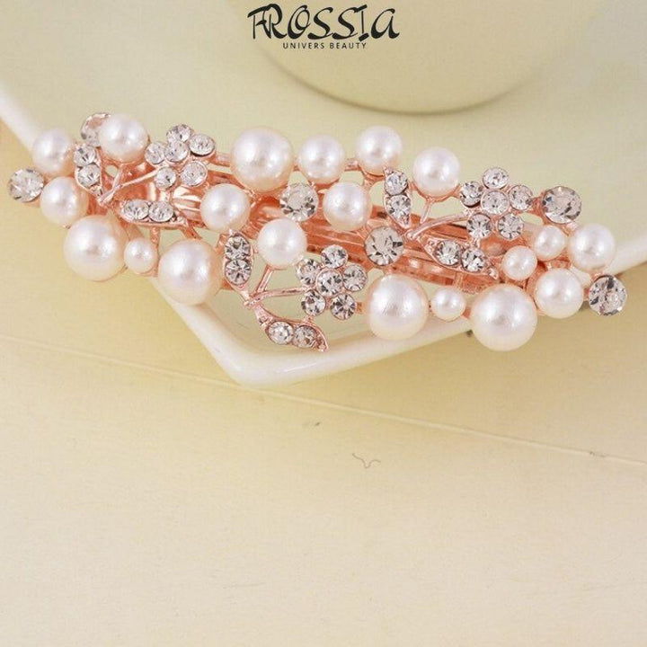 Barrette avec des perles