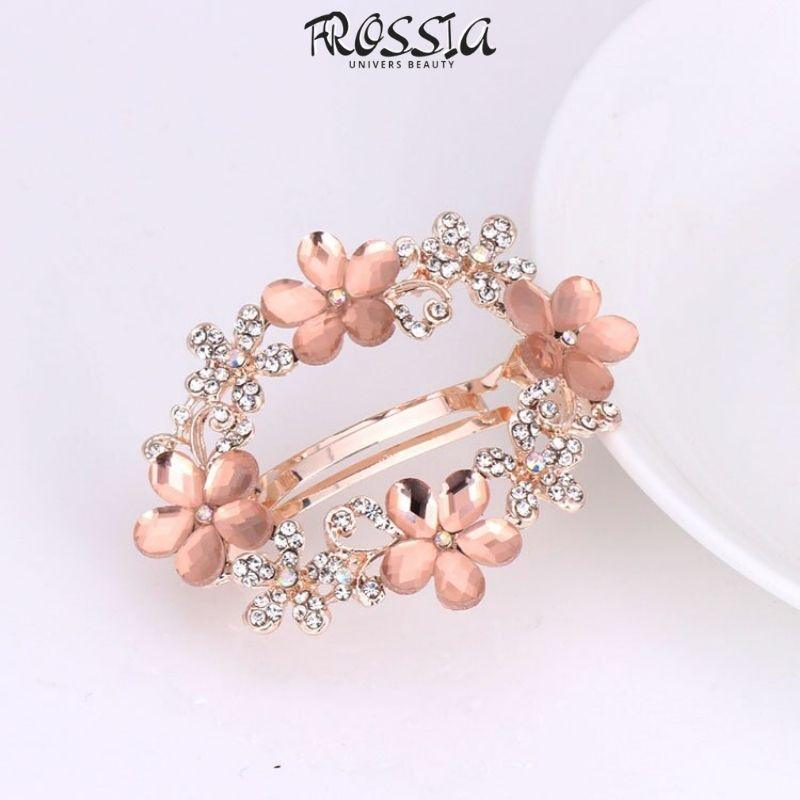 Barrette fleur cheveux mariage