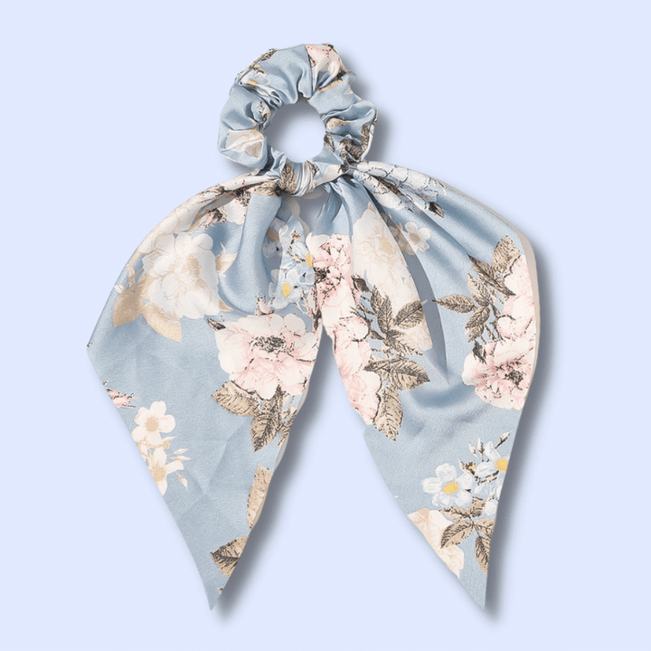 Chouchou Foulard Bohème Bleu ciel