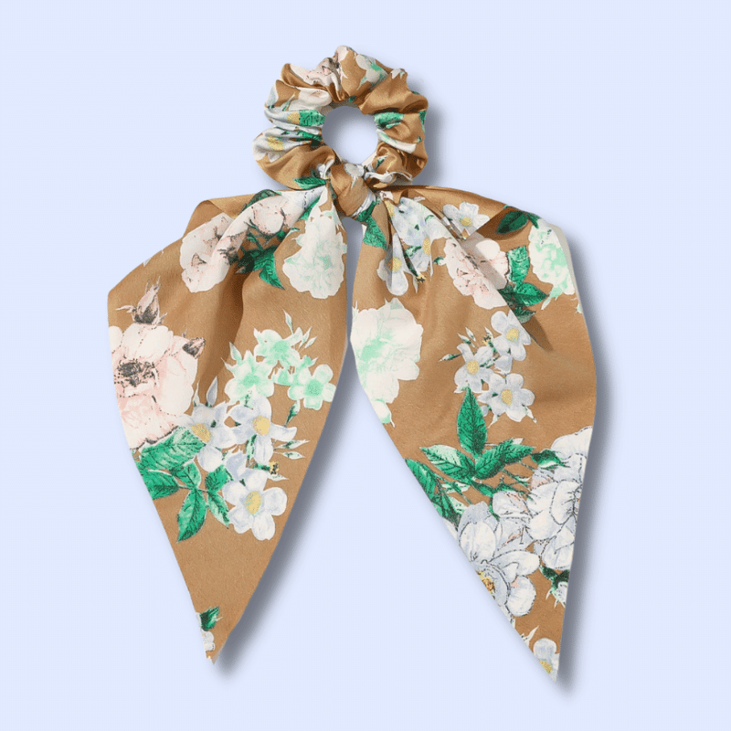 Chouchou Foulard Bohème Marron