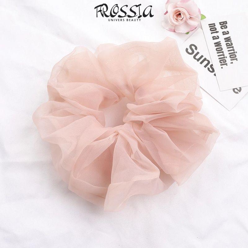 Chouchou cheveux rose 