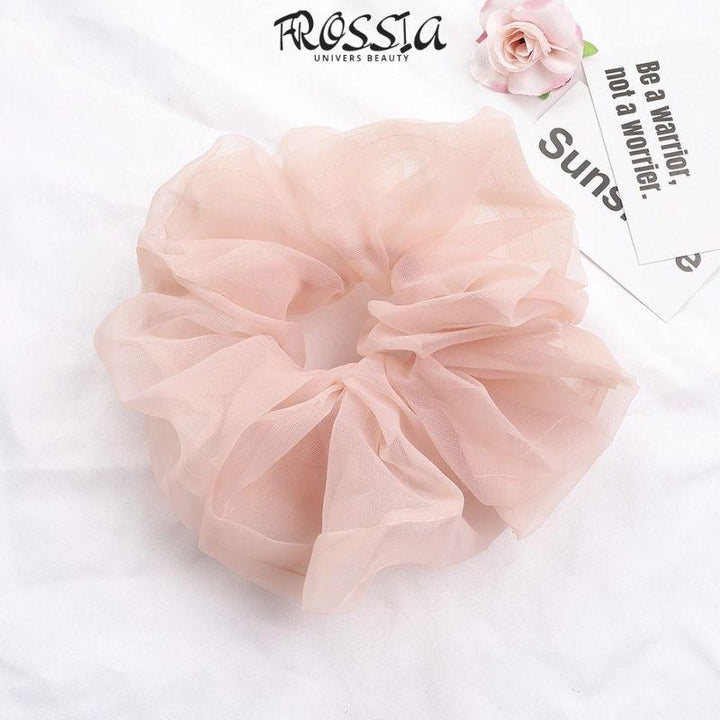 Chouchou cheveux rose 