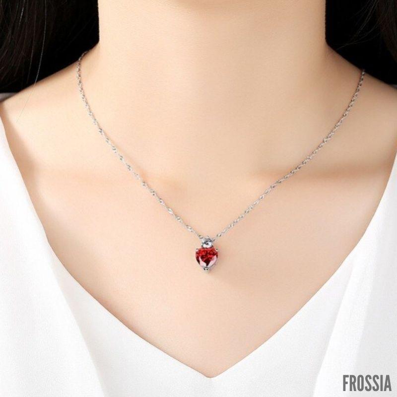 Collier Femme Cristal Coeur