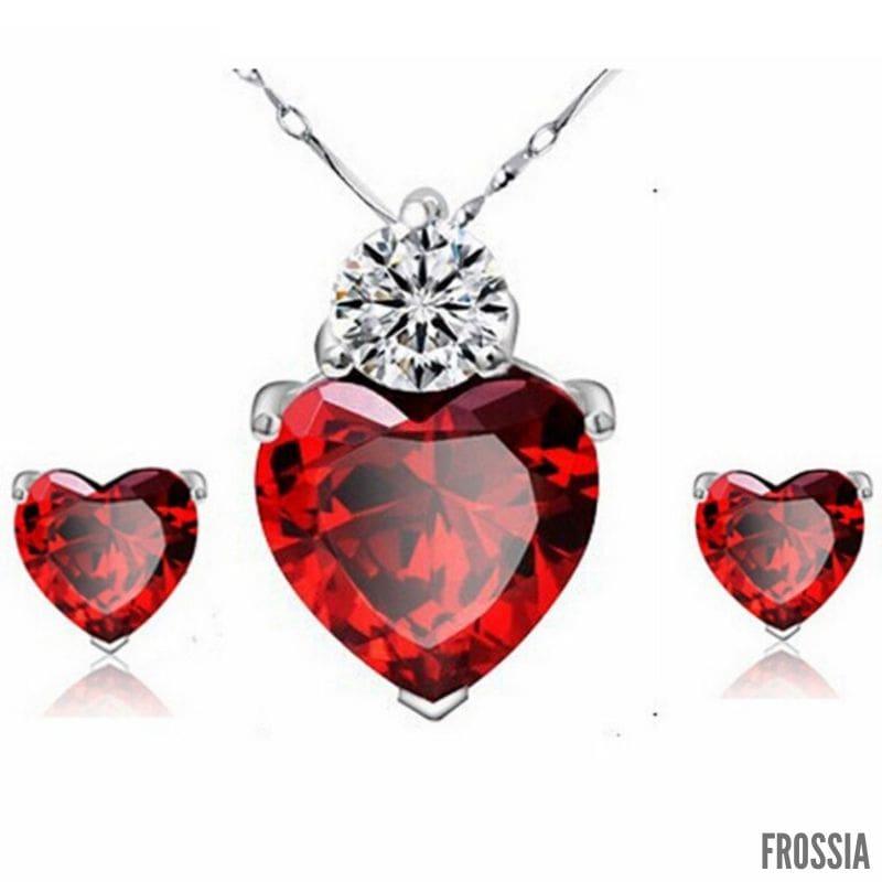 Collier Femme Cristal Coeur