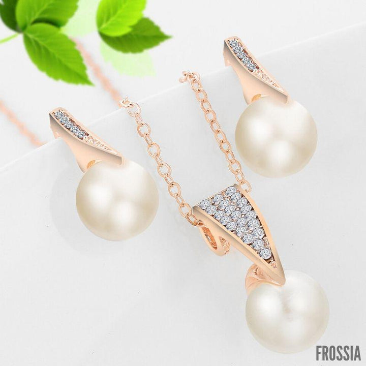 Collier Femme Perle Blanche