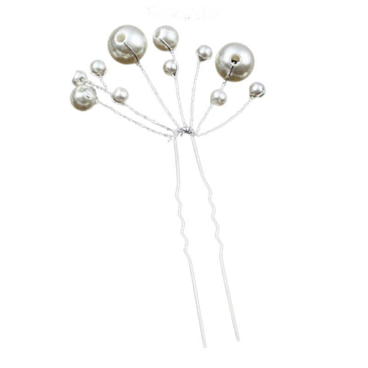 épingle à cheveux perles blanches