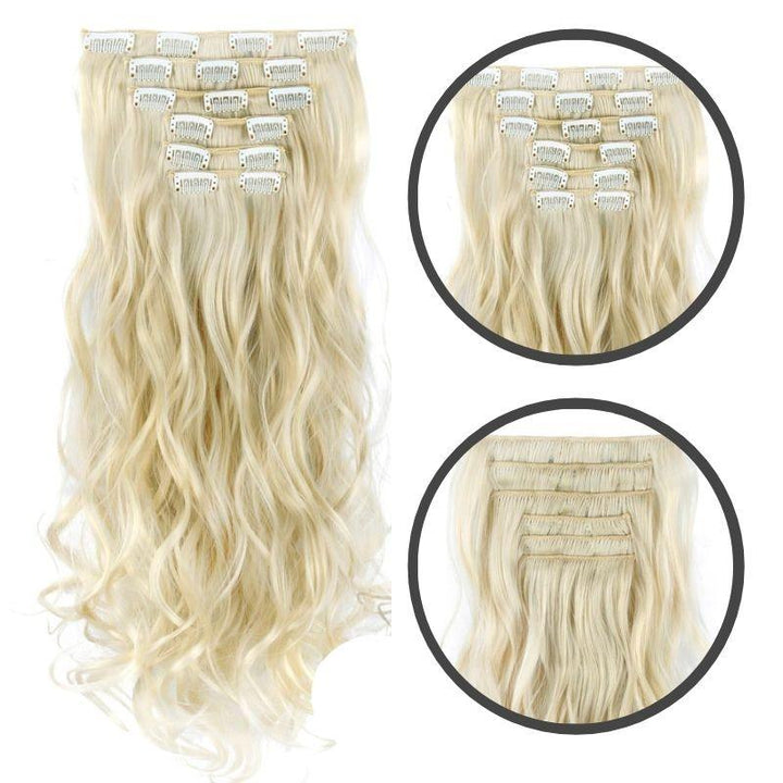 Extension cheveux blond boucle | extension cheveux blond bouclé a clips