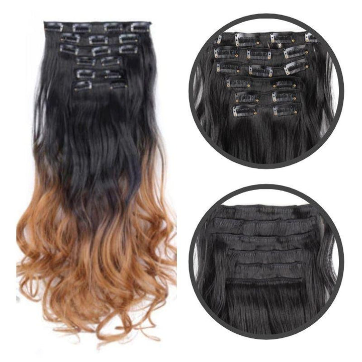 extension cheveux boucles anglaises | tie and dye caramel cheveux mi long