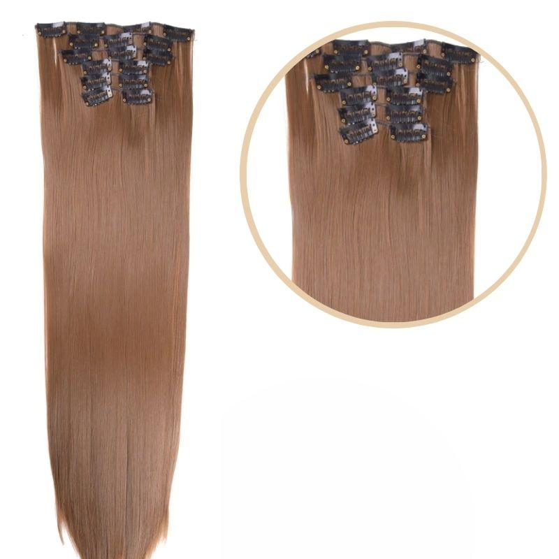 Extension cheveux chatain clair avec clips
