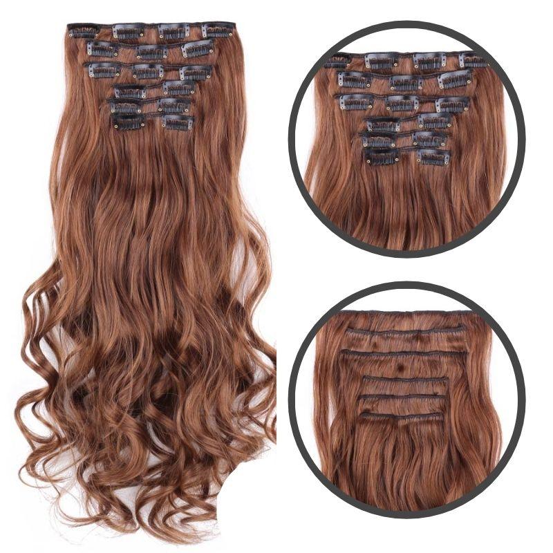 Extension cheveux bouclé couleur roux | Frossia