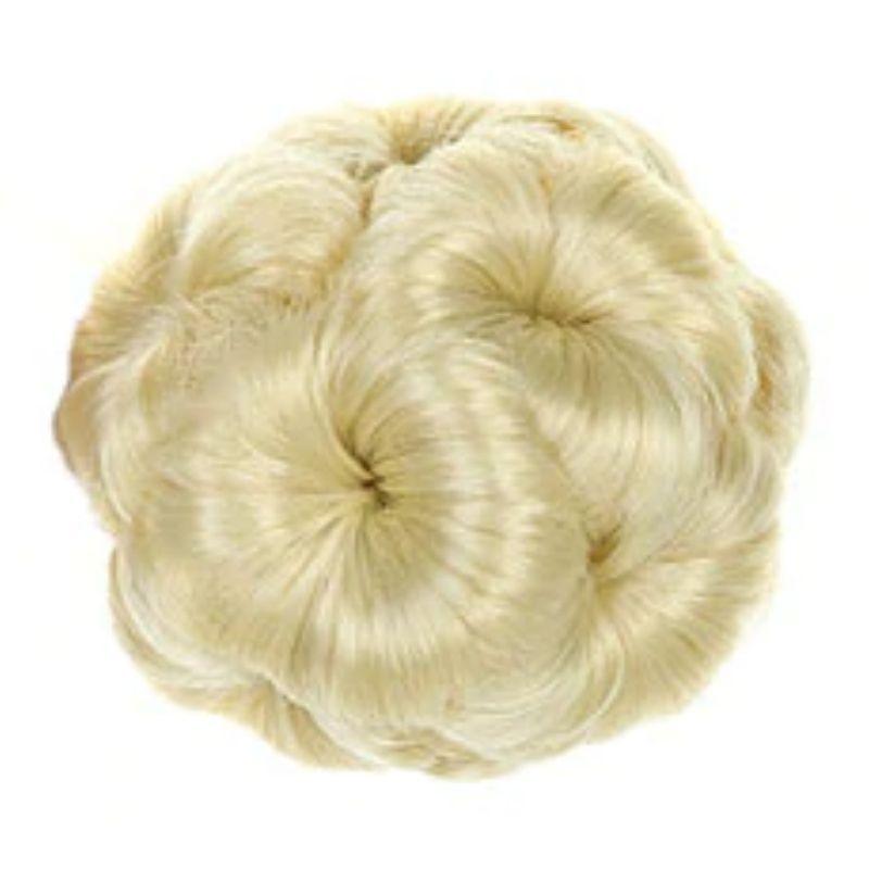 Extension chignon blanc | chignon extension à clip