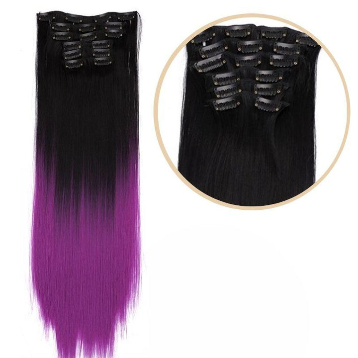 extension a clip ombre hair | extension noir et rose