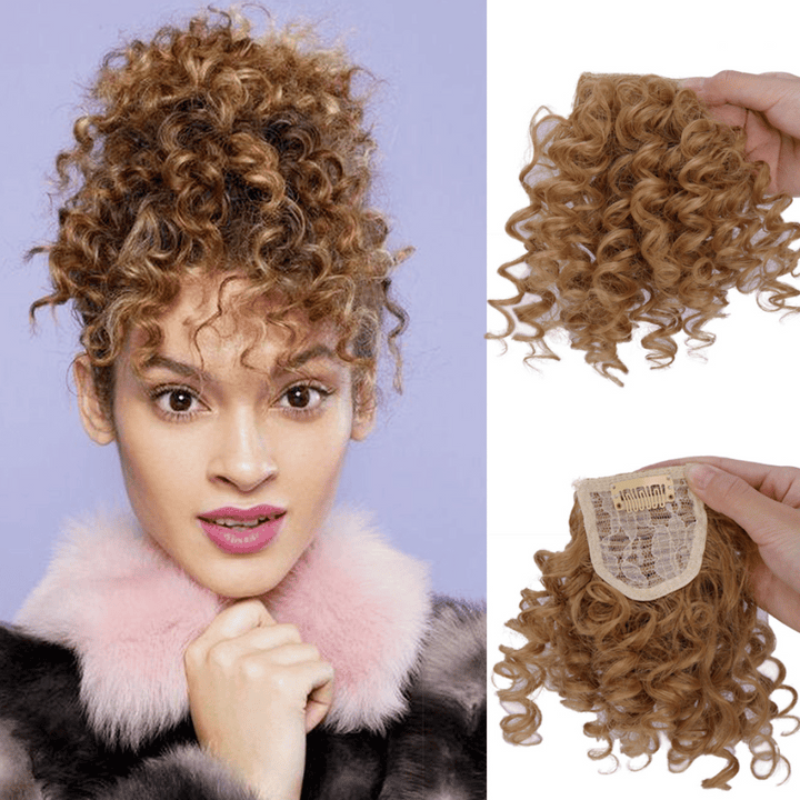 Fausse Frange Bouclée Blond Vénitien | Frossia