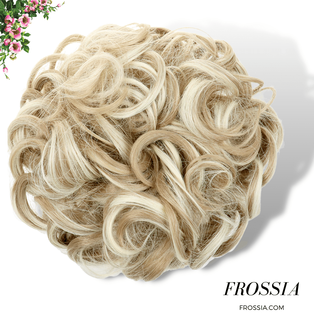 Faux chignon blond méché | Frossia