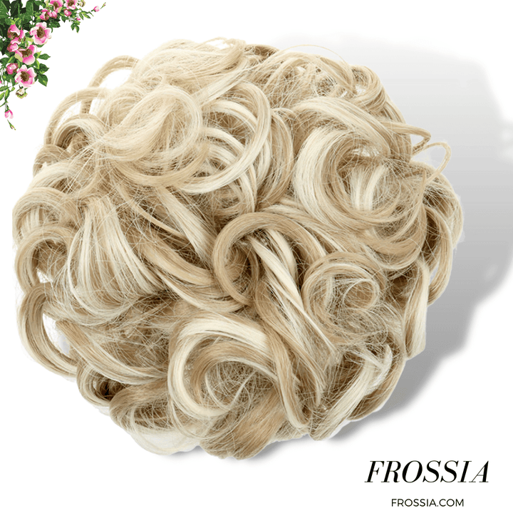 Faux chignon blond méché | Frossia