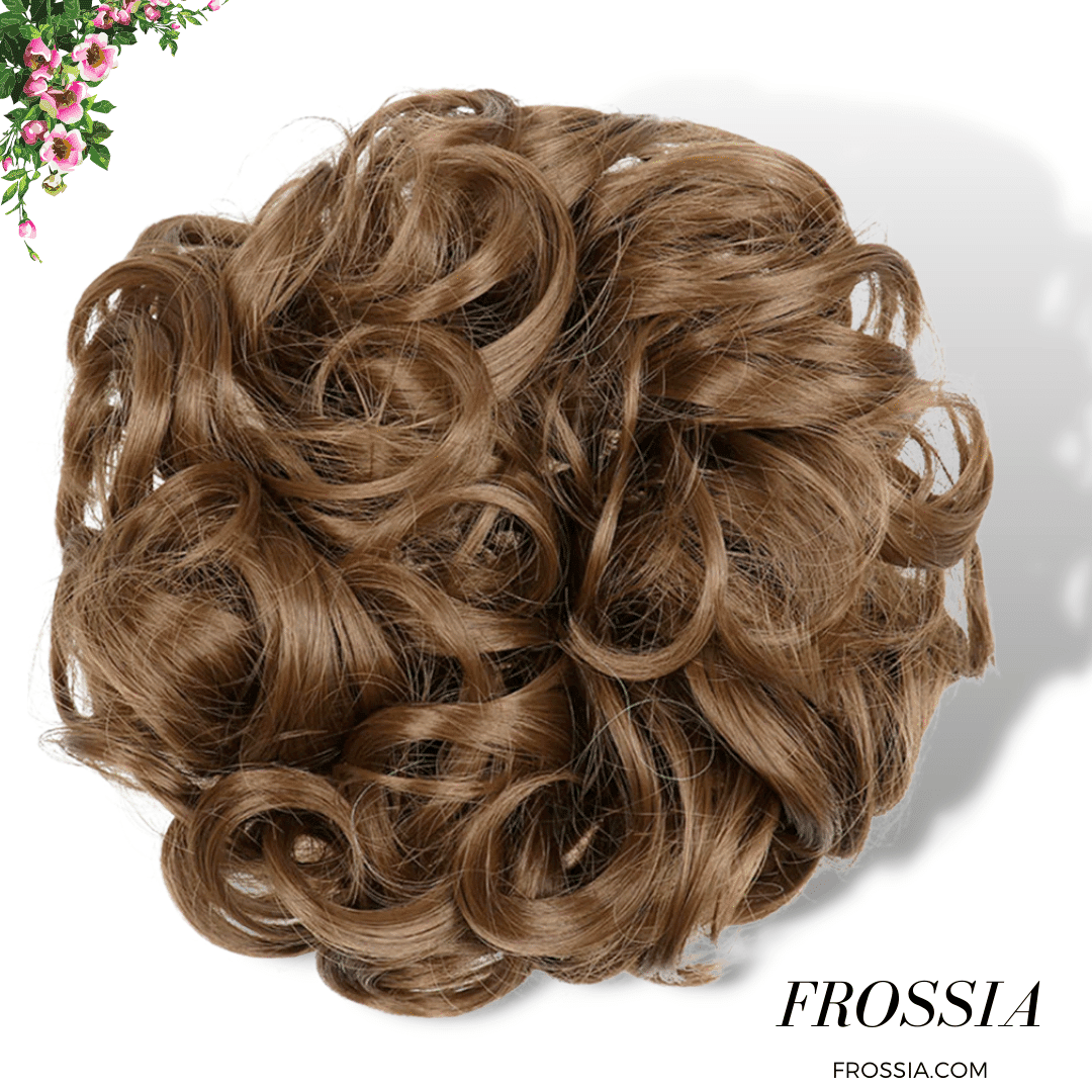 Faux chignon chatain clair | Frossia