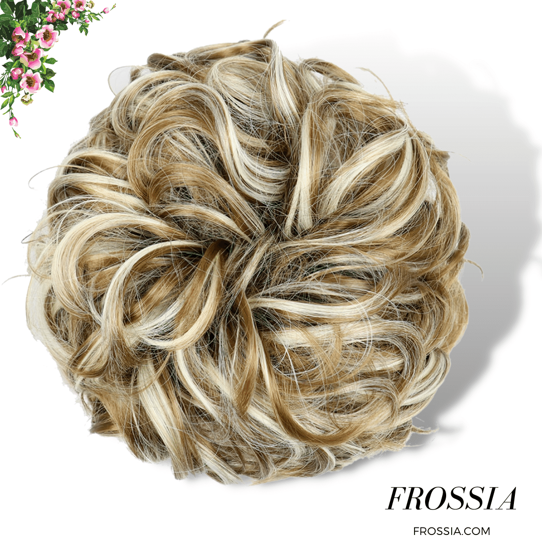 Faux chignon chatain méché | Frossia