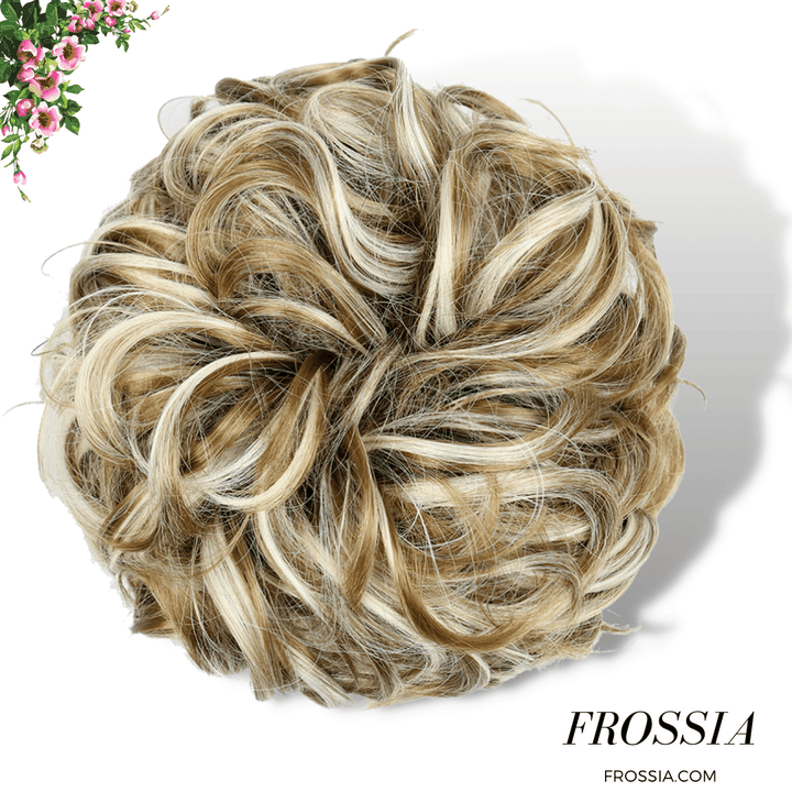 Faux chignon chatain méché | Frossia