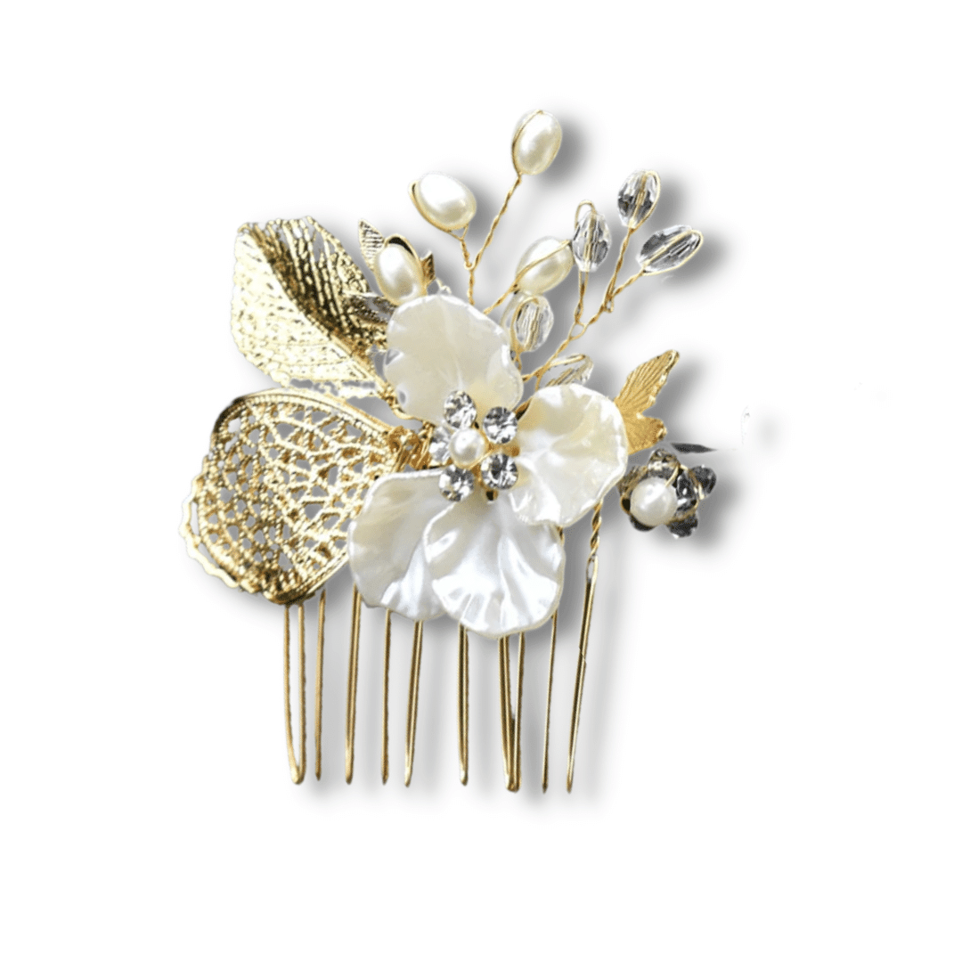 Peigne mariage fleur | Frossia