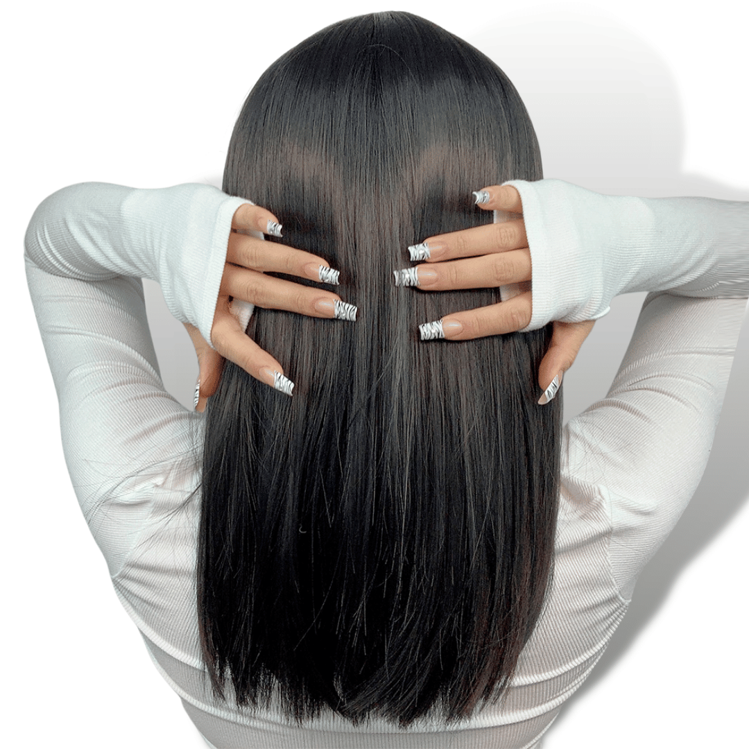 Perruque Brune Mi-Longue Femme | Frossia