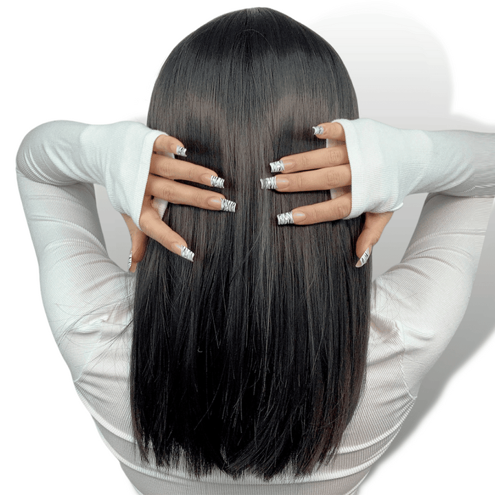 Perruque Brune Mi-Longue Femme | Frossia