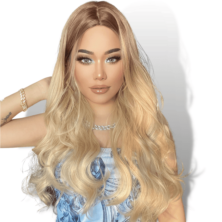 Perruque Longue Blonde | Frossia
