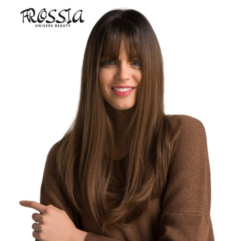 Perruque Femme Châtain | Frossia