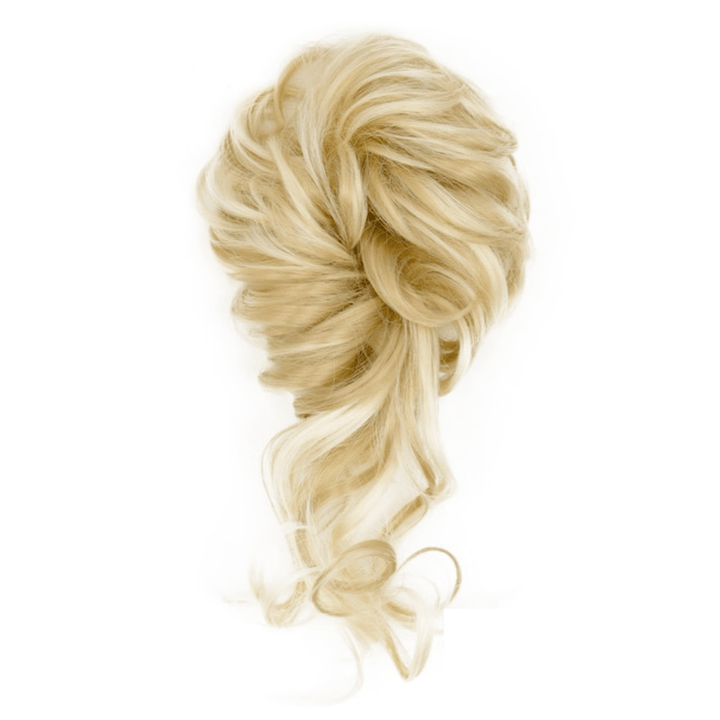 Postiche Chignon avec Boucles Tombantes Blond Clair Méché | Frossia