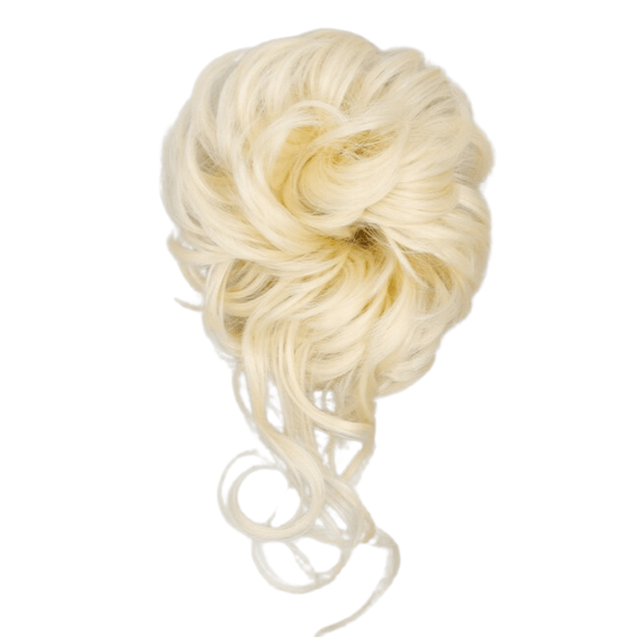 Postiche Chignon avec Boucles Tombantes Blond Clair | Frossia
