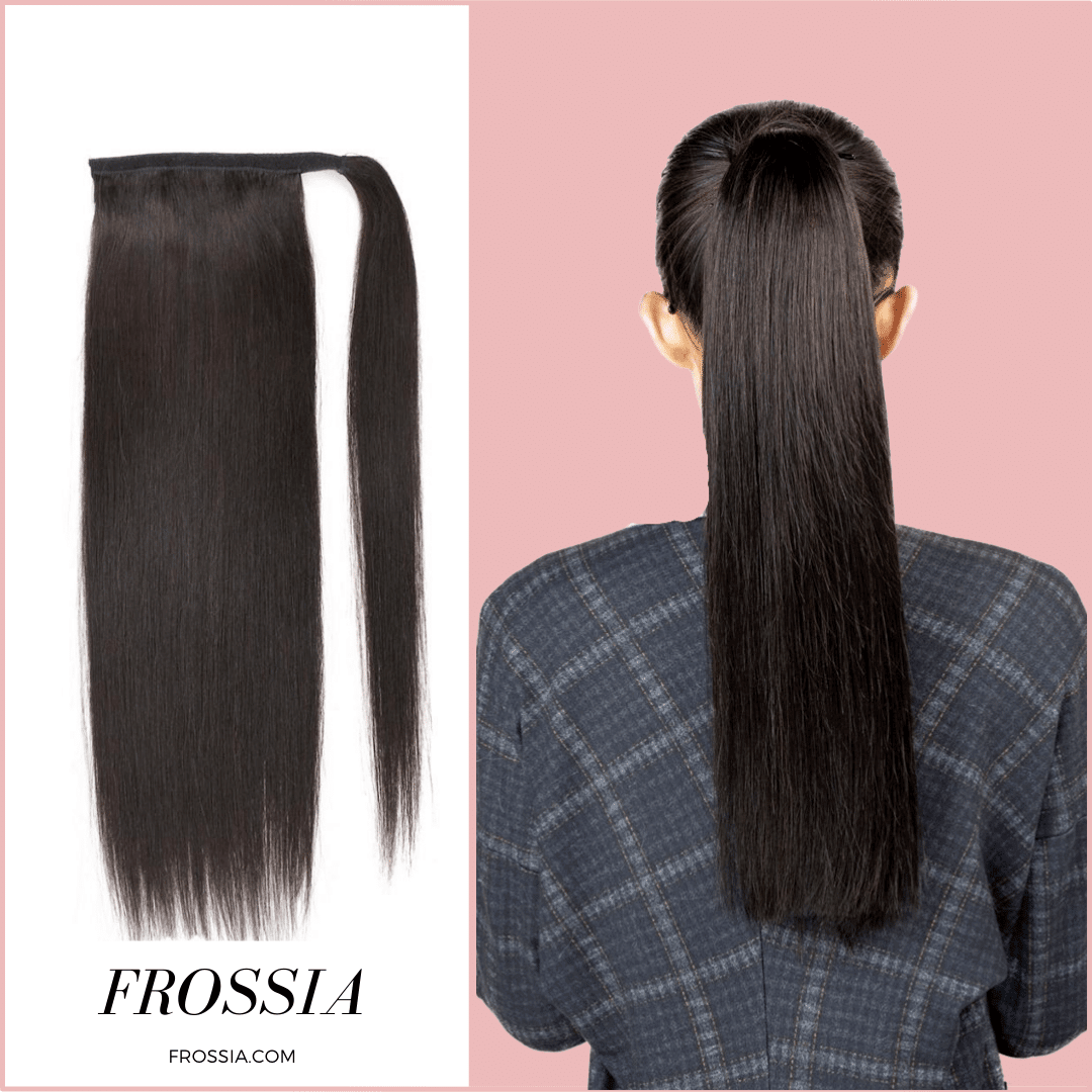 Postiche Queue de Cheval en vrai Cheveux Humain | Frossia