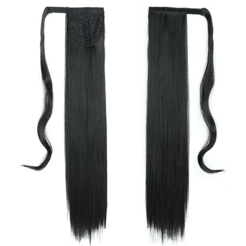 Postiche Queue de Cheval Lisse Noir | Frossia